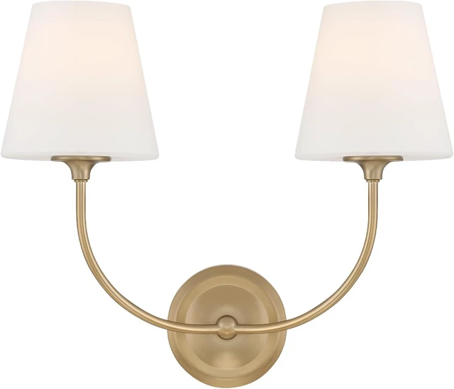 Main image of Libby Langdon Sylvan 2-Light Bathroom Vanity Vibrant Gold