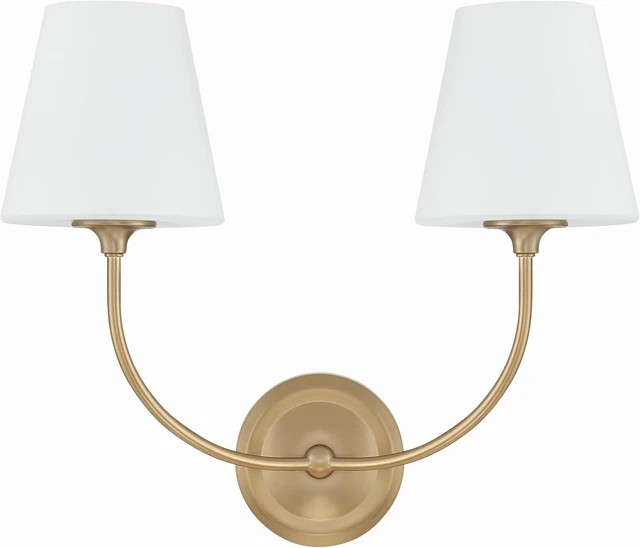 Alt view image 2 of 6 - Libby Langdon Sylvan 2-Light Bathroom Vanity Vibrant Gold