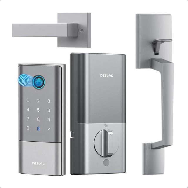 Main image of Fingerprint Smart Lock Handle Set Built-in WiFi, 16-Month Battery Life