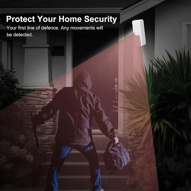 Alt view image 3 of 6 - WiFi Smart Motion Sensor with App Alerts Wireless Contact Sensor for Home Automation, Alexa Echo Compatible (4 Pack)