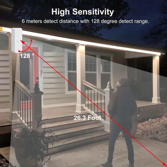 Alt view image 6 of 6 - WiFi Smart Motion Sensor with App Alerts Wireless Contact Sensor for Home Automation, Alexa Echo Compatible (4 Pack)