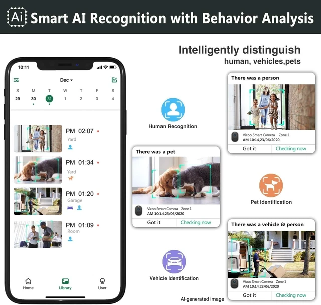 Alt view image 2 of 6 - Magnetic Wireless WiFi Outdoor Camera No Drilling, Instant Installation, Motion Detection, Color Night Vision, SD/Cloud Storage