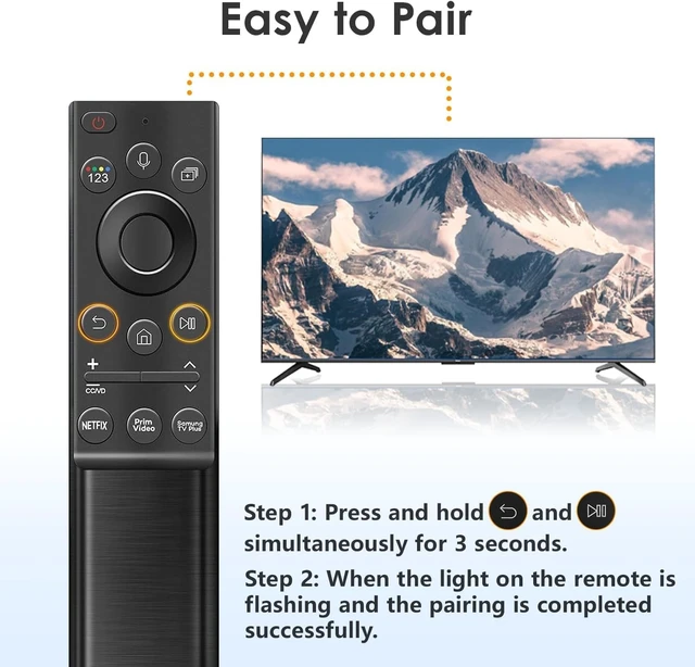 Alt view image 6 of 7 - Solar Rechargeable Remote Control for Smart TVs BN59-01357A, Neo QLED Frame 4K/8K Ultra HD, Voice Function, USB-C Charging