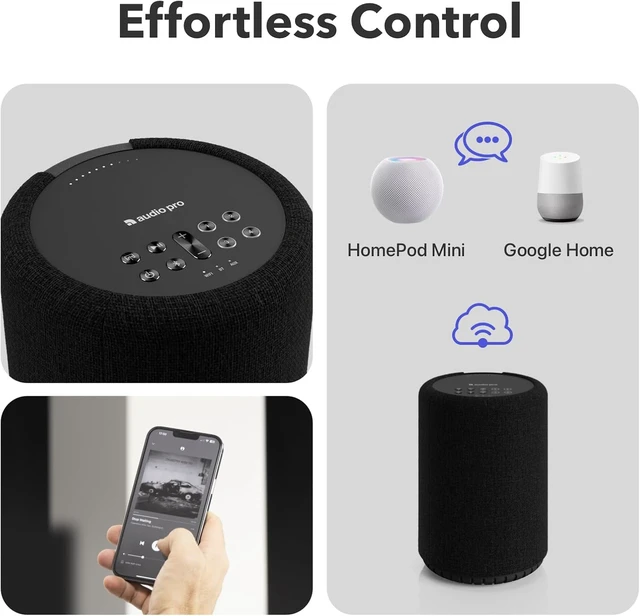 Alt view image 6 of 7 - A10 MKII Wireless Multiroom Speaker WiiM Edition, Black