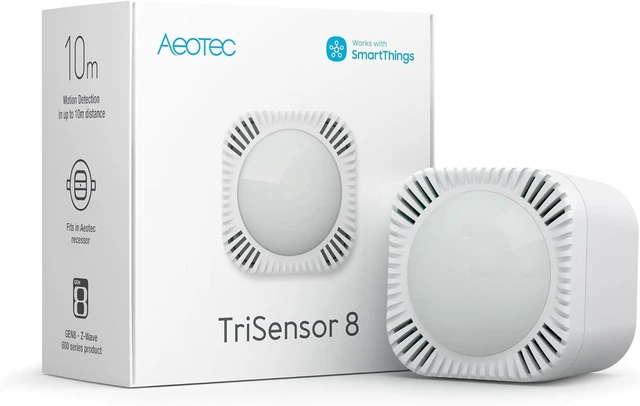 Main image of TriSensor 8 800 Series Z-Wave Motion, Temperature & Light Sensor, 3-in-1 Security System for SmartThings, Long Range