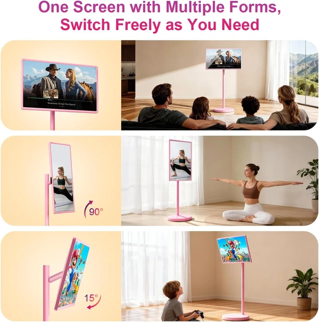 Alt view image 3 of 7 - Smart Portable TV on Wheels