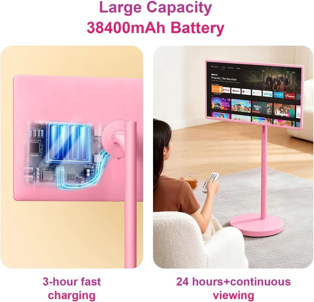 Alt view image 4 of 7 - Smart Portable TV on Wheels