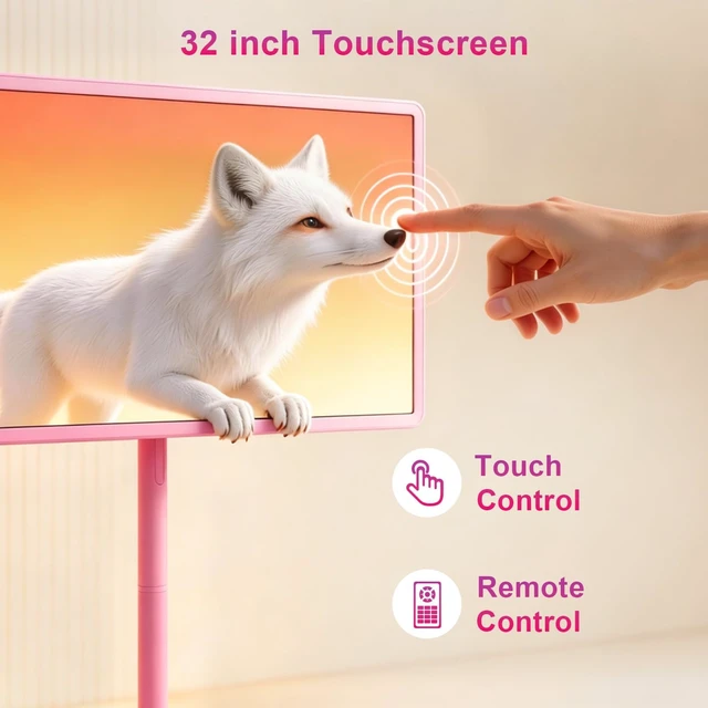 Alt view image 7 of 7 - Smart Portable TV on Wheels