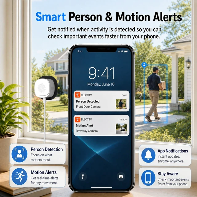 Alt view image 5 of 7 - 2.5K Window Security Cameras, 2.4G/5GHz WiFi Indoor Cameras, 2 Pcs