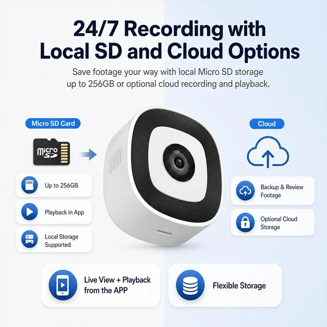 Alt view image 7 of 7 - 2.5K Window Security Cameras, 2.4G/5GHz WiFi Indoor Cameras, 2 Pcs