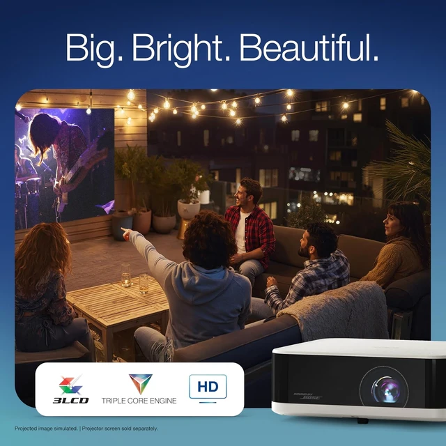 Alt view image 2 of 7 - Lifestudio Pop Full HD Personal Lifestyle Projector
