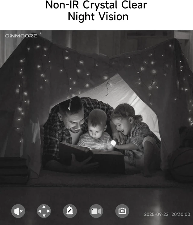 Alt view image 4 of 7 - 3K Indoor Pet Camera with Phone App, Pan-Tilt Cat & Dog Cameras with Speaker, Baby Monitor for Home Security, Pet/Facial AI Detection, Motion Tracking, 2-Way Talk, 2.4G/5G Wi-Fi
