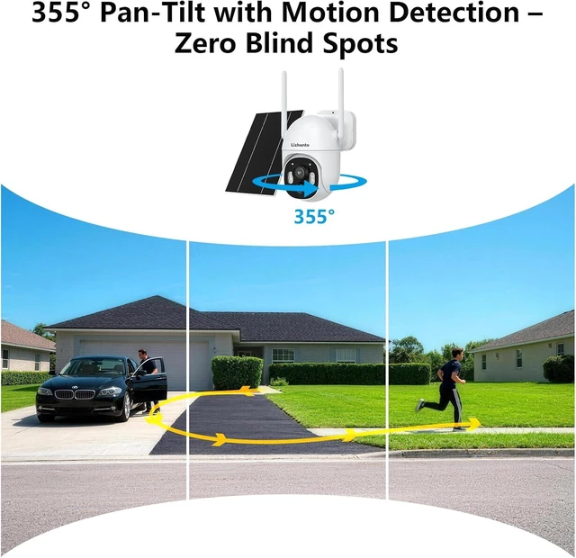 Alt view image 2 of 7 - 2.5K Solar Security Cameras Wireless Outdoor, 4-Camera System
