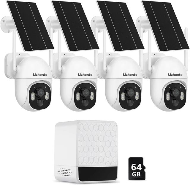 Main image of 2.5K Solar Security Cameras Wireless Outdoor, 4-Camera System