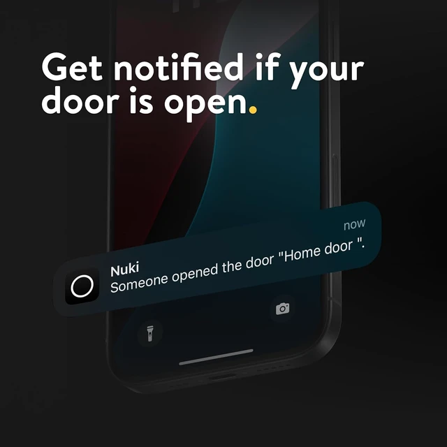 Alt view image 3 of 7 - Bluetooth Door Sensor for Smart Lock, Remote Open/Closed Notifications, Electronic Door Lock Accessory, White