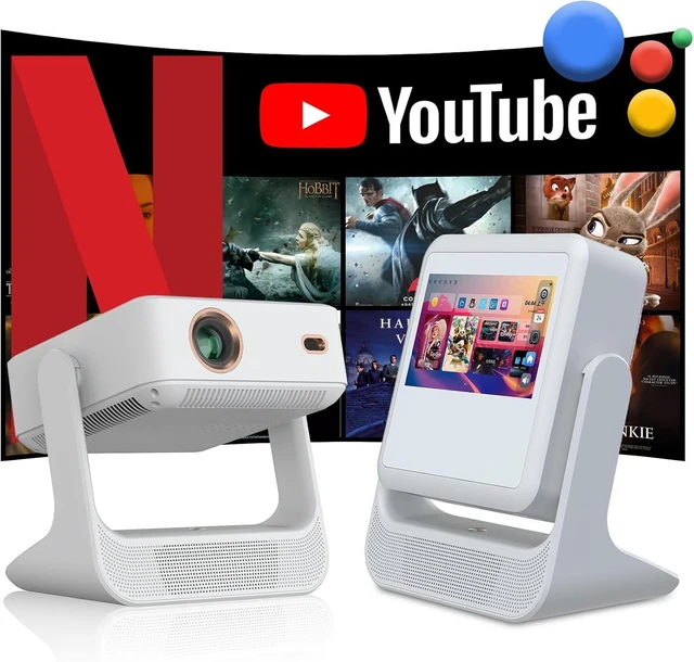 Main image of A2Ultra Touchscreen Smart Portable Projector, 4K Support with WiFi 6 & Bluetooth, 800 ANSI, Dual-Screen Sync, 1000+ Apps, Auto Focus Movie Projector for Home Theater/Outdoor/Gaming