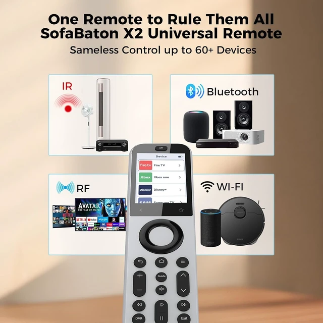 Alt view image 2 of 6 - X2 Universal Remote (Remote Only, No Hub, No Charging Dock)