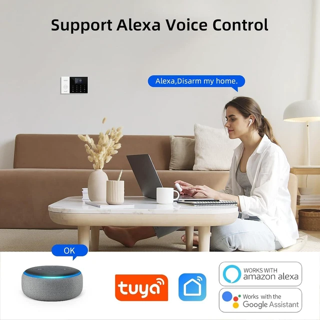 Alt view image 2 of 7 - A105F Home Alarm System, 24 PCS with Door/Window & Motion Sensors