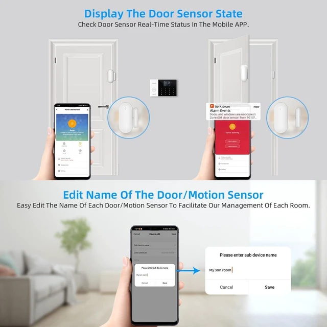 Alt view image 4 of 7 - A105F Home Alarm System, 24 PCS with Door/Window & Motion Sensors