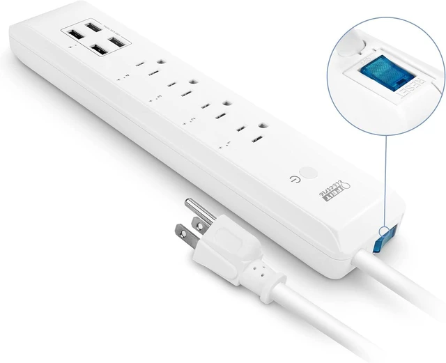 Alt view image 3 of 7 - WiFi Power Strip with USB