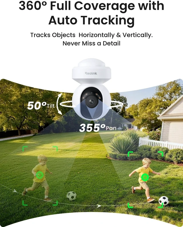 Alt view image 2 of 7 - 8CH 4K Security Camera System with PT Auto-Tracking, RLK8-800PT4