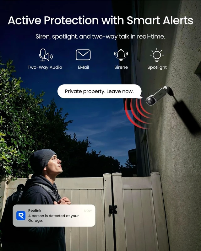 Alt view image 6 of 7 - 3K Security Cameras Wireless Outdoor, WiFi 6 AI Detection, 2-Cam Kit