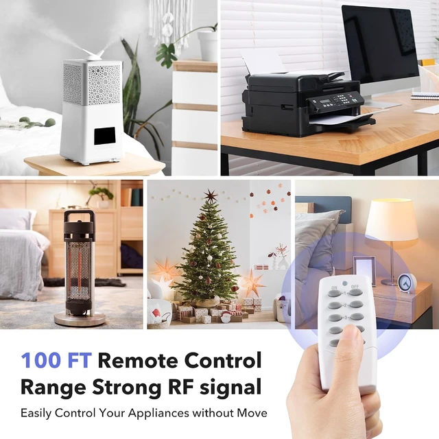 Alt view image 6 of 7 - Remote Control Power Strip with 4 Independent Outlets & 4 USBs