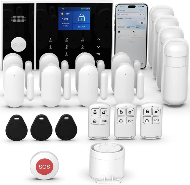 Main image of DIY WiFi Wireless Alarm System for Home Security, 21 PCS Kit