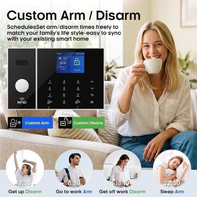 Alt view image 4 of 7 - DIY WiFi Wireless Alarm System for Home Security, 21 PCS Kit