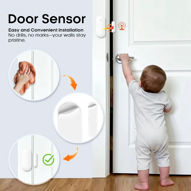 Alt view image 5 of 7 - DIY WiFi Wireless Alarm System for Home Security, 21 PCS Kit