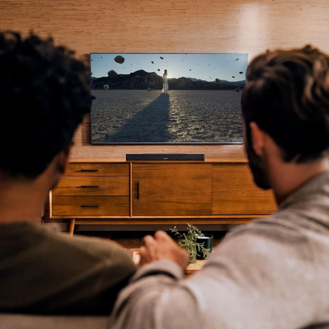 Alt view image 5 of 5 - Smart Dolby Atmos Soundbar, All-in-One Soundbar for TV with A.I. Dialogue Mode, Voice Control & Amazon Alexa Built-in, Bluetooth/AirPlay/Spotify Connect/Chromecast, Black
