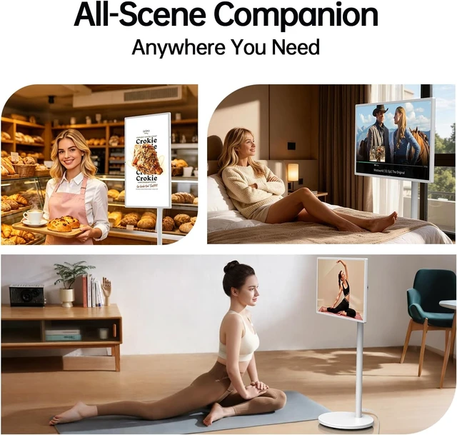Alt view image 5 of 7 - 32" Portable Smart TV, FHD Google TV, Non-Touchscreen, No Battery
