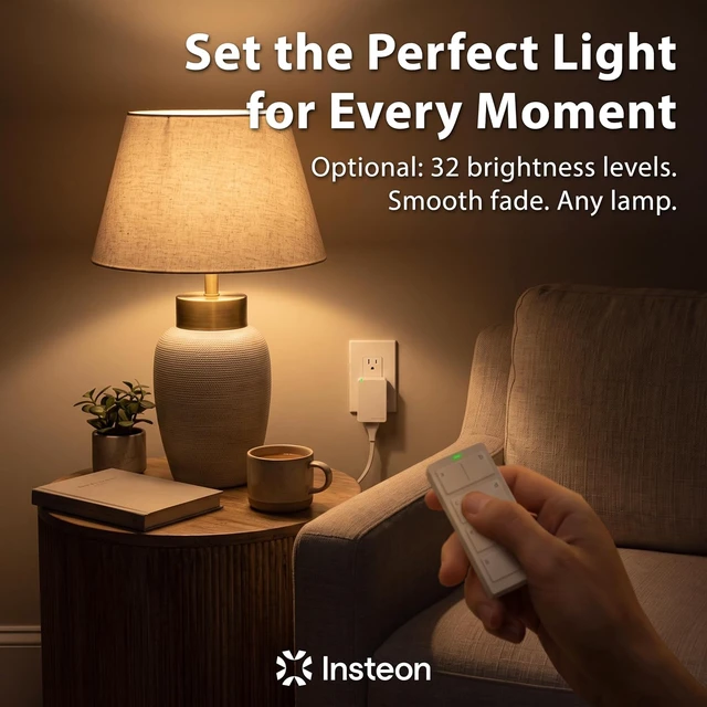 Alt view image 6 of 6 - Smart Lamp Dimmer Plug, 300W Dimmable Light Control, White, 2457D2