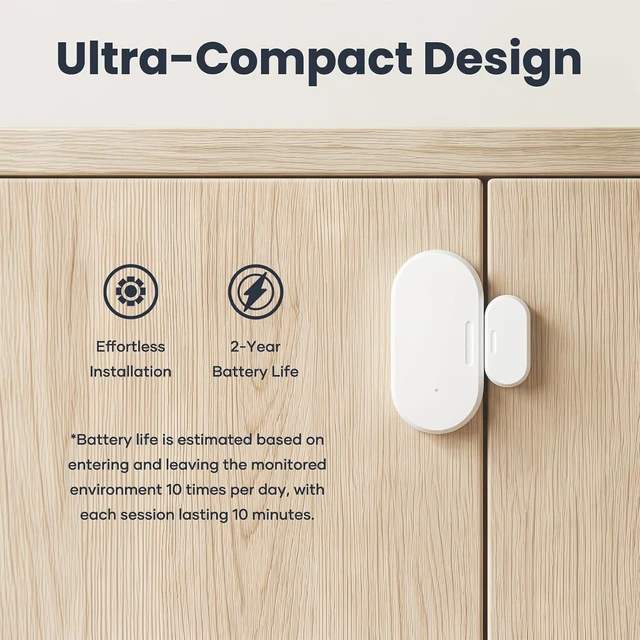 Alt view image 5 of 7 - Zigbee Door Sensor, Smart Contact Sensor for Door & Window Security, 4 Pack