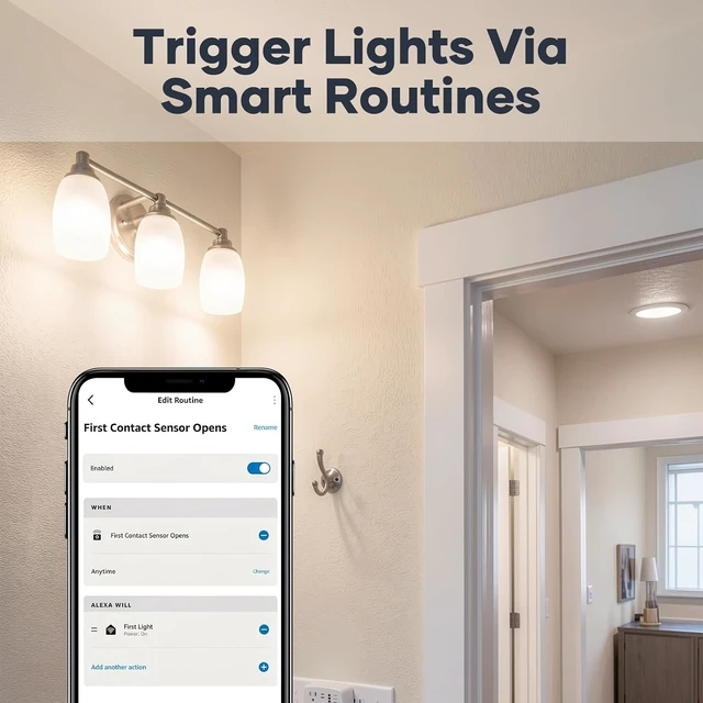 Alt view image 7 of 7 - Zigbee Door Sensor, Smart Contact Sensor for Door & Window Security, 4 Pack