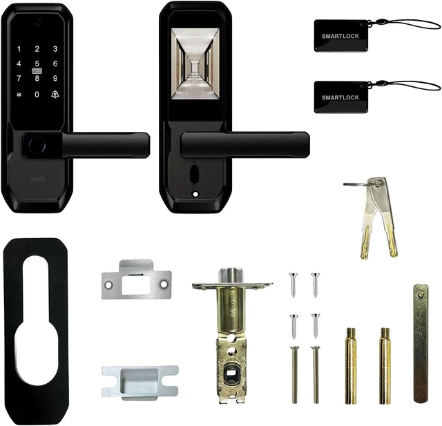 Alt view image 7 of 7 - UMIKSMART WiFi Smart Door Lock with Camera, Fingerprint Keypad & App Control