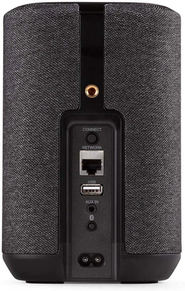 Alt view image 5 of 7 - Home 150 Wireless Smart Speaker Compact Design, Wi-Fi & Bluetooth, HEOS & Alexa Built-in, Siri & AirPlay 2, Spotify Connect, Multi-Room Support, Black