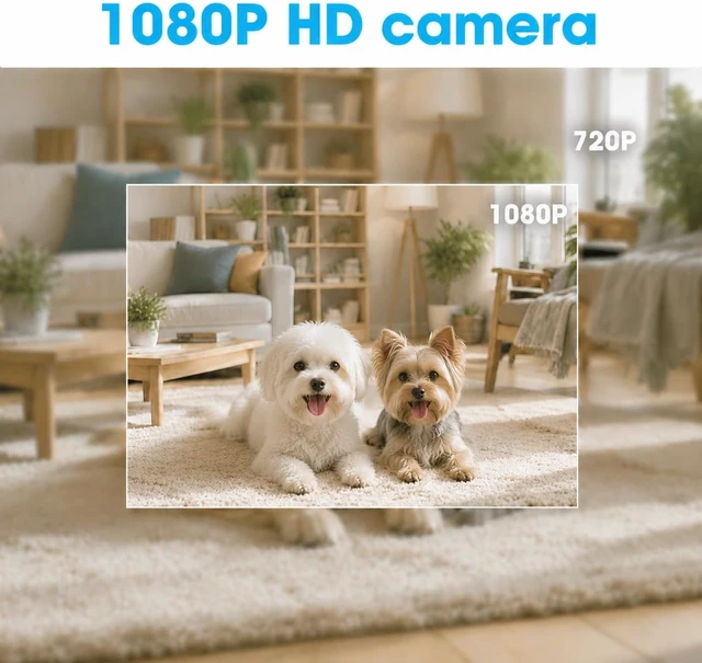 Alt view image 3 of 6 - 1080P HD Clock Hidden Camera WiFi, Indoor Wireless Spy Camera with Motion Detection, Night Vision, Remote Monitoring, Nanny Cam for Home, Office, Elderly, Baby & Pet