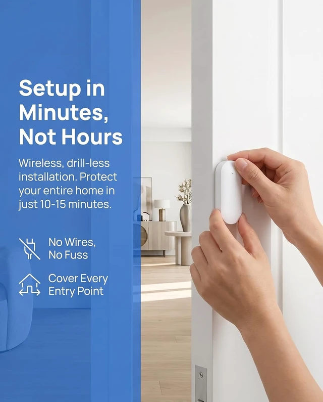 Alt view image 7 of 7 - GSM/4G + WiFi Home Security Alarm System (24 PCS)
