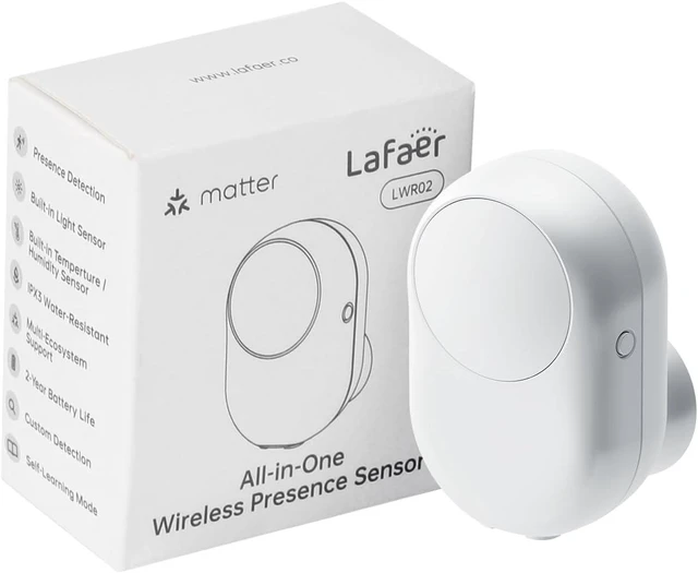 Main image of LWR02 5-in-1 Presence Sensor with PIR + mmWave Radar, Matter Over Thread