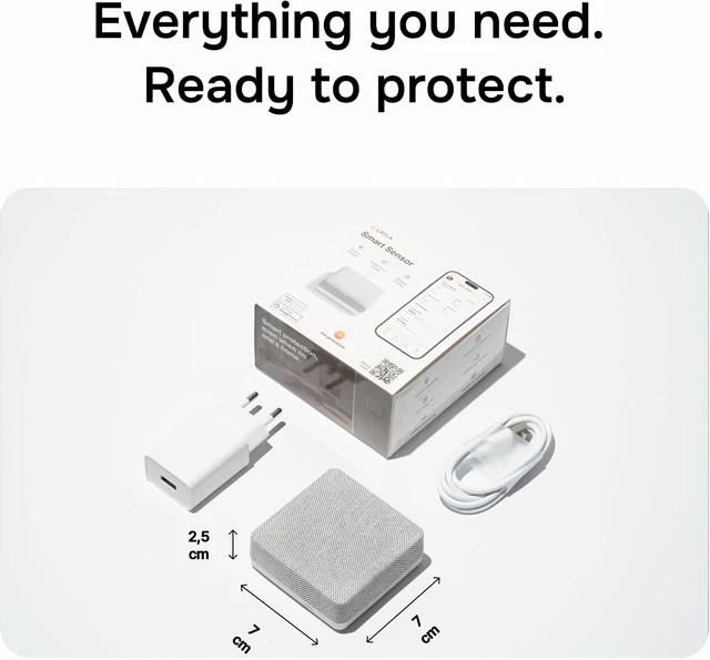 Alt view image 7 of 7 - Layla Smart Home Agent, 9-in-1 Smart Sensor & Air Quality Monitor (CO2, bVOC, Humidity)