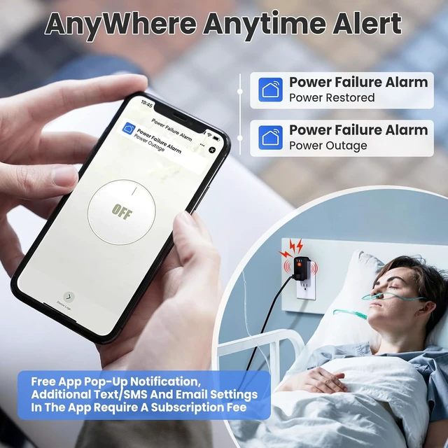 Alt view image 5 of 7 - WiFi Smart Power Outage Alarm with Free App Notifications