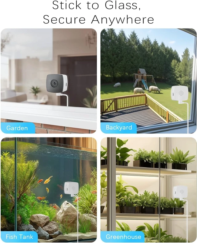 Alt view image 2 of 7 - 2K Window/Indoor Cameras for Home Security, 2 Pack