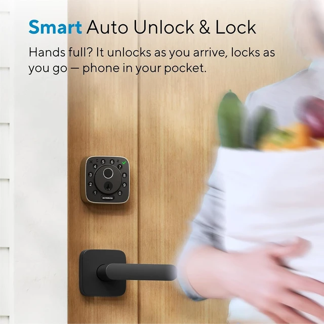 Alt view image 6 of 7 - Bolt Fingerprint WiFi Smart Lock with Handle, App Remote Access