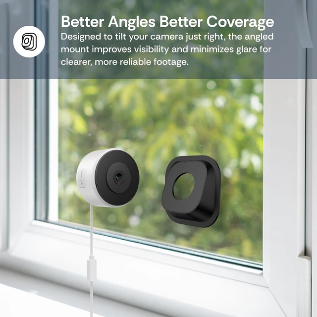 Alt view image 4 of 7 - Luna 2K Dual-Band Wired Window Camera, Indoor Security Camera
