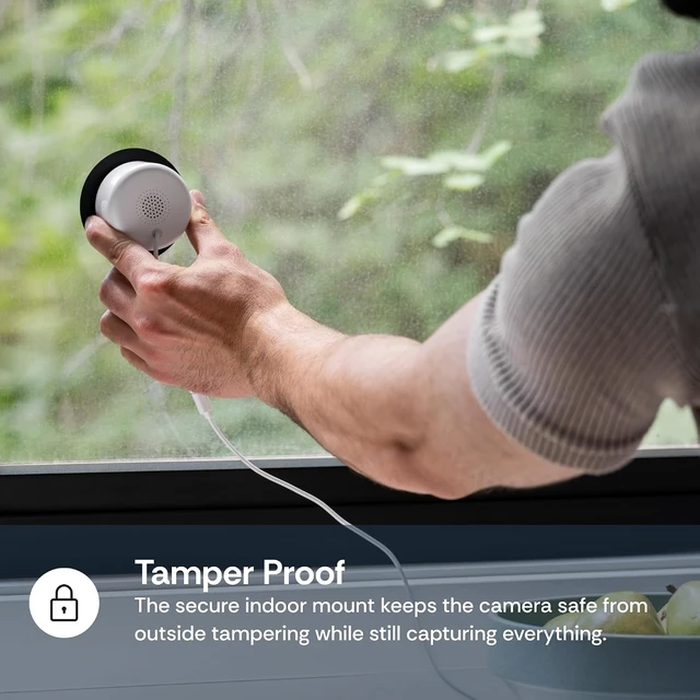 Alt view image 7 of 7 - Luna 2K Dual-Band Wired Window Camera, Indoor Security Camera
