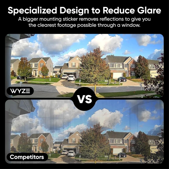 Alt view image 6 of 7 - WiFi Indoor HD Window Camera with Upgraded Color Night Vision, Anti-Glare, AI-Powered Motion Detection, Easy Setup, 24/7 Recording, Works w/Alexa & Google