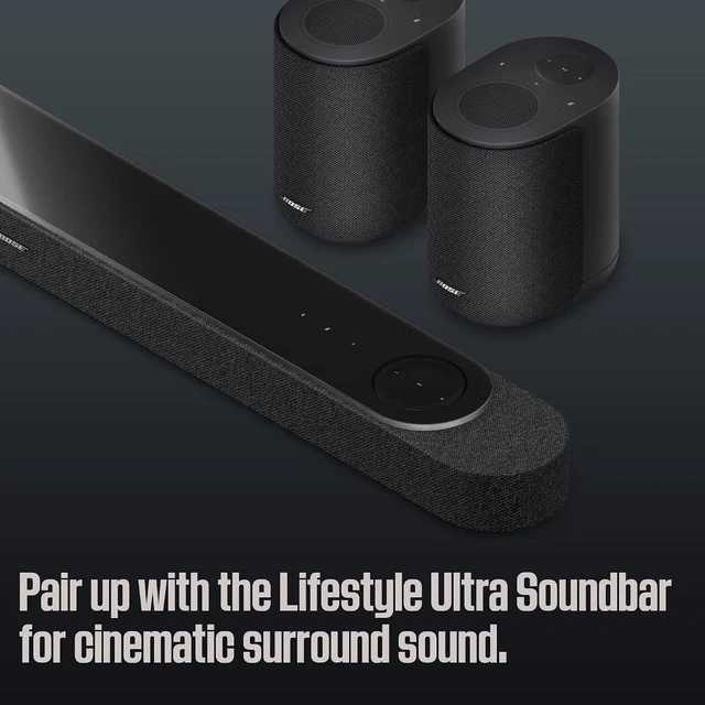 Alt view image 7 of 7 - New Lifestyle Ultra Wireless Home Speaker with TrueSpatial Audio, CleanBass, AirPlay & Google Cast, Black