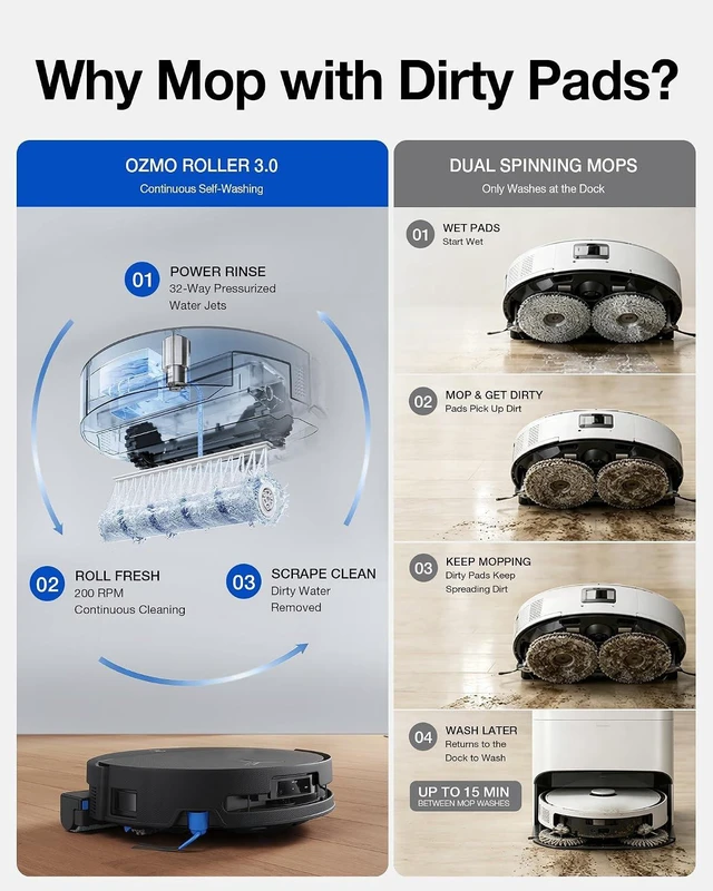 Alt view image 3 of 7 - DEEBOT T90 PRO Omni Robot Vacuum & Mop, 30000Pa Blast Suction