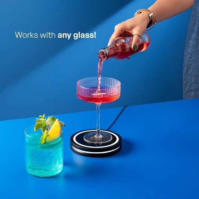 Alt view image 2 of 7 - Smart Coaster 2.0 (Black) Portable Cocktail Maker & Drink Mixer